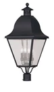 Livex Lighting 2548-04 Amwell 28 Inch Black Outdoor Post Top Lantern. Fixed Price $1659.96.