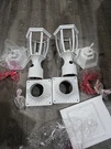 2PK Dusk To Dawn White Outdoor Post Light With Pier Mount Base, Waterproof. Fixed Price $49.99.