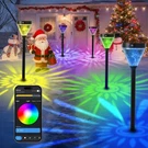 Packs 27.9 Inchs Smart Solar Pathway Lights - Rgbcw Waterproof, App Control. Fixed Price $50.95.