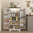 Homcom Kitchen Pantry Cabinet With Sensing Led Light Storage White. Fixed Price $134.99.