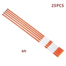 25PACK Reflective Markers Driveway Snow Stakes Orange 6FT 5/16" Diameter. Fixed Price $48.44.