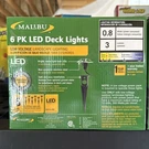 Malibu Led Deck Lights Low Voltage 2-6 Packs Stainless Metal Look 8411-3410-06. Fixed Price $80.00.