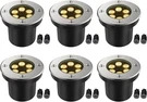 Jesled Outdoor Landscape Lights, 6W In Ground Well 12V 24V 3000K War. Fixed Price $78.47.