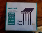 Nekteck 4 Pcs Solar Outdoor 10 Led Landscape Powered Spotlights. Fixed Price $64.99.