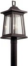 Kichler Taden 21 1/2" High Rubbed Bronze Outdoor Post Light. Fixed Price $284.97.