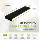 Lumengy Paver Slim 0.5X9 Inch (0.55 8.85 2.2)GLARE-FREE Steel Lighting. Fixed Price $26.99.