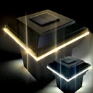Solar Lighted Post Cap For Trex Glass Edge Style Coppertone Replaceable Leds. Fixed Price $119.99.