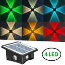 Big 4 Led Solar Power Wall Light Outdoor Garden Waterproof Fence Deck Steps Lamp. Fixed Price $8.99.