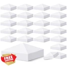 Vivida 24 Pack 4"X4" White Pyramid Fence Post Caps - Vinyl Deck Top Cover. Fixed Price $45.99.