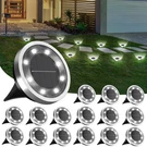 New Incx Solar Ground LIGHTS,16 Pack Outdoor Waterproof, Garden Landscape. Fixed Price $59.71.