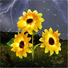 Outdoor Solar Garden Stake Lights,upgraded Led 1 Pack 3 Flower, Yellow. Fixed Price $27.02.