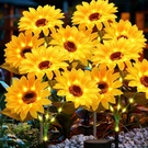 New Echosari 4 Pack Solar Lights Outdoor Waterproof, Sunflower Stake Auto On/off. Fixed Price $41.59.