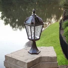 Gama Sonic Royal Bulb 23" Brushed Bronze Solar Led Pier Mount Light. Fixed Price $209.99.