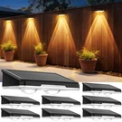 Apilab Solar Fence Lights Outdoor 8 - Modes Pack, 3000K/4500K/6500K. Fixed Price $34.52.