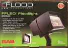1 New Rab Lighting FFLED26 26W Daylight Bronze Outdoor Flood Unopened. Fixed Price $159.99.