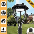 80W Led Post Top Light With Photocell Circular Area Pole Lamp Replace 600W Mh. Fixed Price $130.86.
