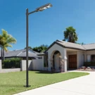 Outdoor Street Pole Courtyard Parking Lot Lighting Lamp Post W/ground Cage. Fixed Price $87.05.