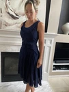 Luna Luz Asymmetric Linen Midi Dress Xs Light Blue Lagenlook Fairy Opiumcore. Fixed Price $88.00.