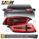 Pieces Lh+rh/inner+outer Smoke Led Rear Tail Lights For 14-17 Jeep Cherokee Kl. Fixed Price $129.95.