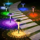 Alepod Color Changing Solar Pathway Lights Pack IP68 Waterproof With 7 Rgb.... Fixed Price $70.54.