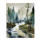 Stupell Industries Watercolor Creek Landscape Canvas Wall Art By Ray Powers. Fixed Price $50.17.