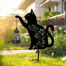 Bshine Cat Solar Light Outdoor Garden Decoration, 20.8X12INCH, Black. Fixed Price $35.11.