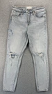 Dear John Olivia High Rise Jeans Size 30 Light Wash Distressed Stretch Grunge. Fixed Price $26.99.