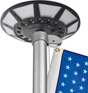 Solar Powered Flag Pole Light, 566 Leds 6000LM Brightest, Up To 20 Hrs, 100% Cov. Fixed Price $200.93.
