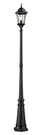 Roseto ZPL28511 Glenn 90" Tall Outdoor Single Head Post Light - Black. Fixed Price $283.91.