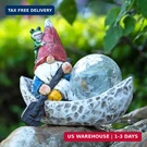 Rezpuao Garden Statue,solar Figurine,outdoor Decor,gnomes. Fixed Price $45.30.