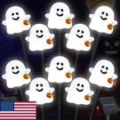 Brightdeck 10-PACK Solar Halloween Ghost Pathway Lights Pumpkin Stake Out. Fixed Price $46.39.