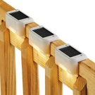 Set Of 3 Solar Fence Lights, Black. Fixed Price $12.30.