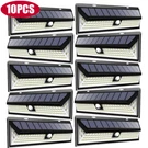 10PCS Litom 118 Led Solar Lamp Pir Motion Sensor Wall Light Waterproof Garden. Fixed Price $149.98.