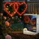 Solar Heart Garden Stake Light With Copper Wire Led - Red Metal Frame.... Fixed Price $35.05.