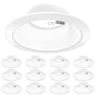 Sunco 12 Pack 6 Inch Ceiling Can Light Trim, Step Baffle With Detachable Ring,. Fixed Price $104.29.