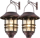 Solar Lantern Outdoor, Hanging Waterproof Lights With Wall Mount Kit For. Fixed Price $166.99.