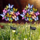 Outdoor Solar Garden Lights - 2 Pack Metal Butterfly Decorative. Fixed Price $33.43.