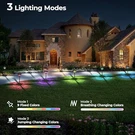 Cinoton Rgbcw Solar Pathway Outdoor Lights, 3 Lighting Modes, 8 Pack - Multi. Fixed Price $36.05.
