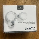 Wasserstein 3-IN-1 Floodlight Charger Mount For Wyze & Noorio Cameras White. Fixed Price $25.00.