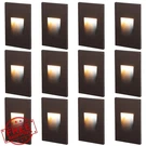 Leonlite 12PK 3CCT Led Step Lights Dimmable Wet Location Bronze. Fixed Price $199.89.