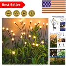 Touch-control Solar Firefly Lights Elegant Garden Decoration 2-PACK. Fixed Price $25.19.