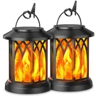 Solar Lantern Lights Outdoor Waterproof Flickering Flames 2 Pack Kooper Hanging. Fixed Price $51.99.
