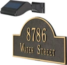 Whitehall Products Standard Wall Illuminator Solar Address Lamp, Black. Fixed Price $71.39.