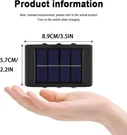 Led Solar Wall Lamp Outdoor Fence Lights Up (warm White) 2PCS. Fixed Price $25.89.