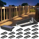 Solar Deck Lights 16 Pack, Bright Warm White Glow Led Large Size Lamp, IP65 W.... Fixed Price $92.86.