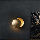 Solar Lunar Eclipse Led Wall Sconce Modern Gold Disc Sculpture Shadow Light Lamp. Fixed Price $125.00.