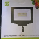 Asd Led Slim Flood Light, 5100 Lumens, 50W, Outdoor, Cool White, Black. Fixed Price $27.00.