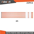 Labwork 25PCS 6FT Reflective Markers 5/16" Diameter Driveway Snow Stakes. Fixed Price $40.82.