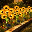 Solar Sunflower Lights Outdoor Garden Stake 4 Pack Waterproof Yellow Yeuago Yard. Fixed Price $59.99.