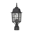 Nuvo 60-4929 Light 17" Outdoor Black Post Lantern W/ Clear Water Glass. Fixed Price $58.87.